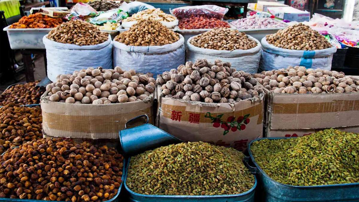 فروش میوه خشک در چین